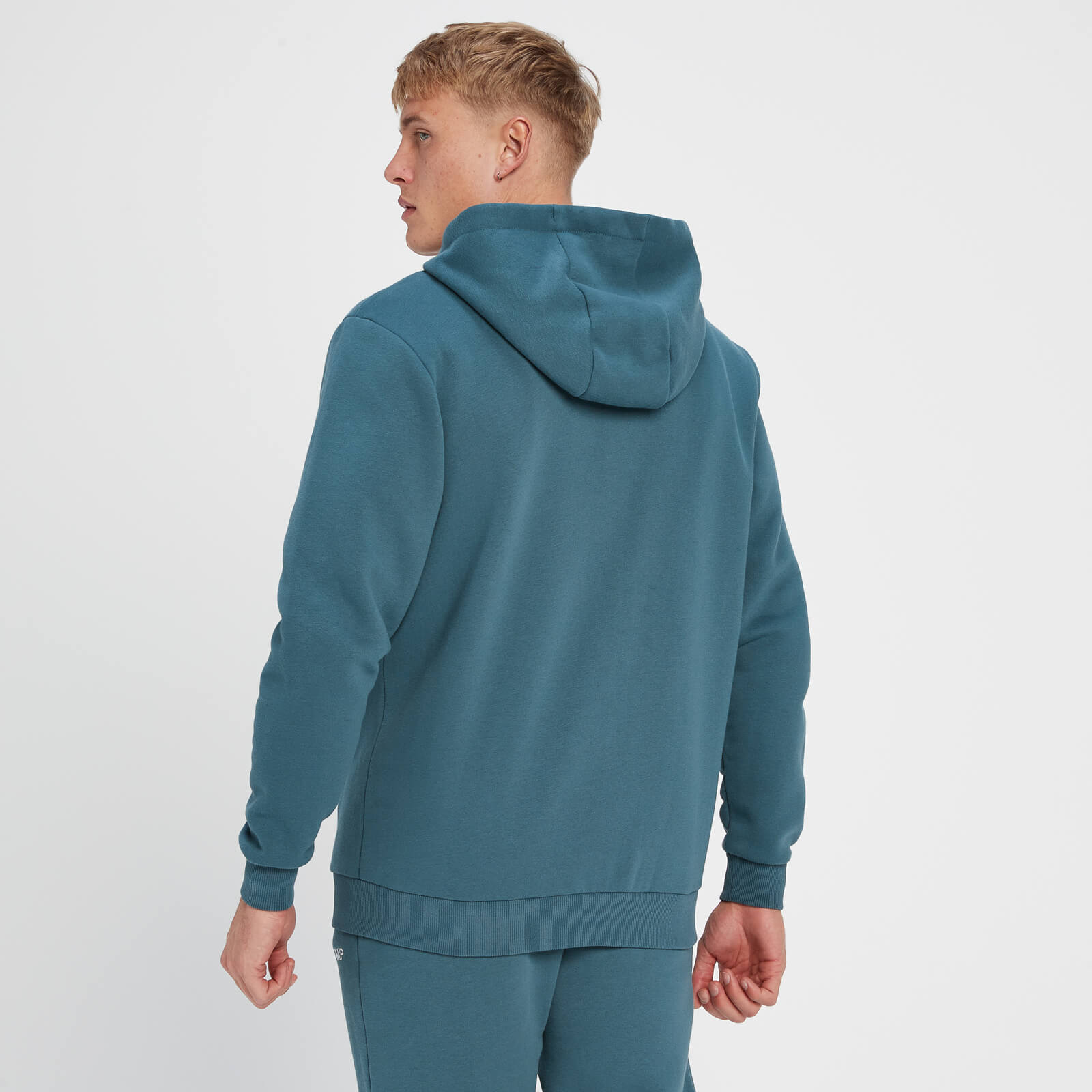 Sweat à capuche zippé MP Rest Day pour hommes – Bleu fumé