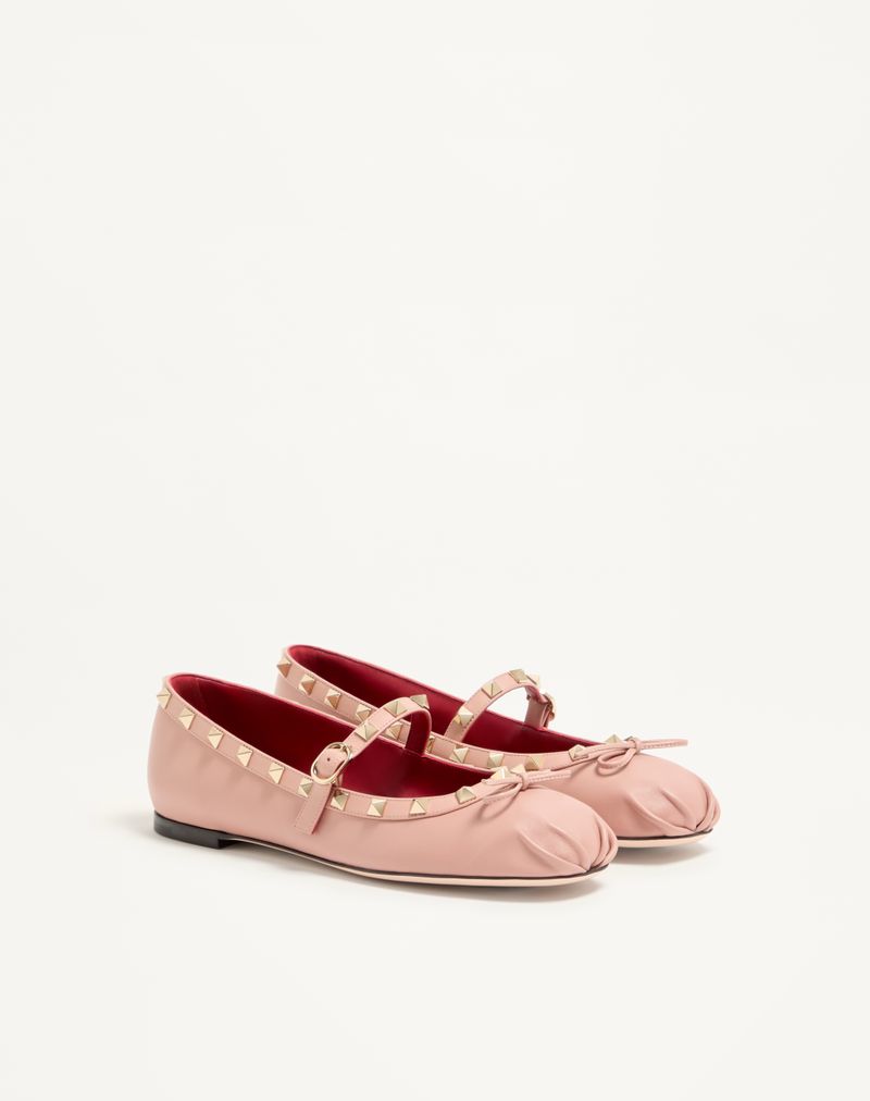 Mary-Jane Rockstud Ballerina i nappalæder 05mm