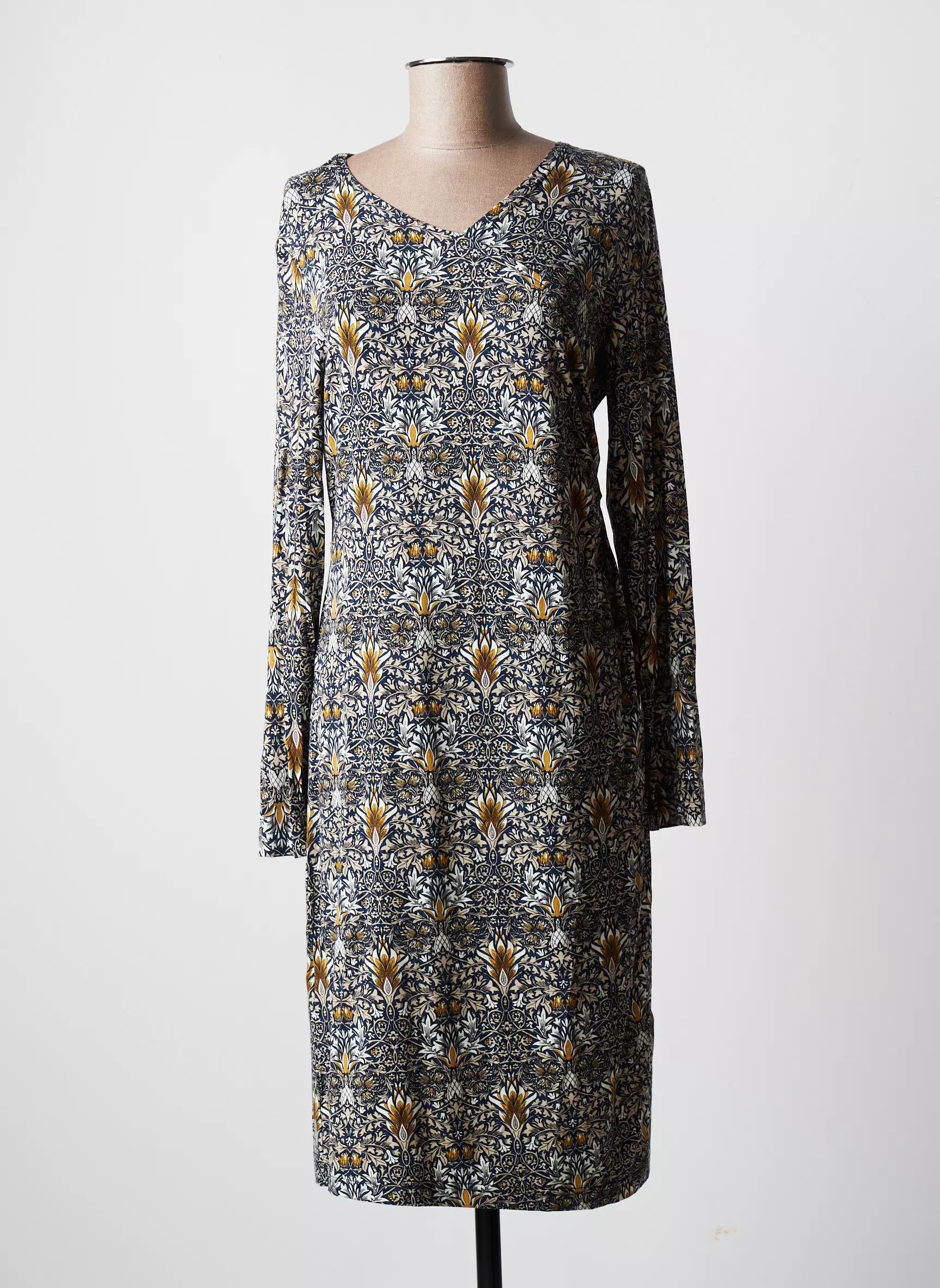 Brandtex Robes Mi Longues Femme couleur bleu