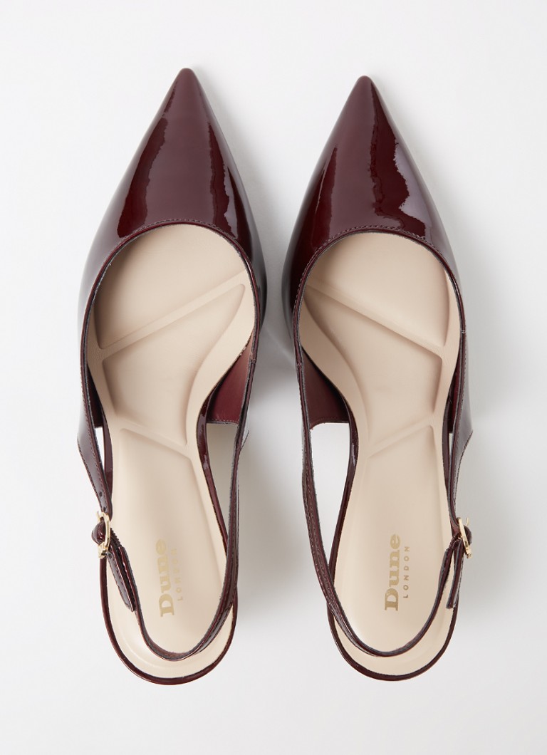 Dune London Celinna patent leather slingback