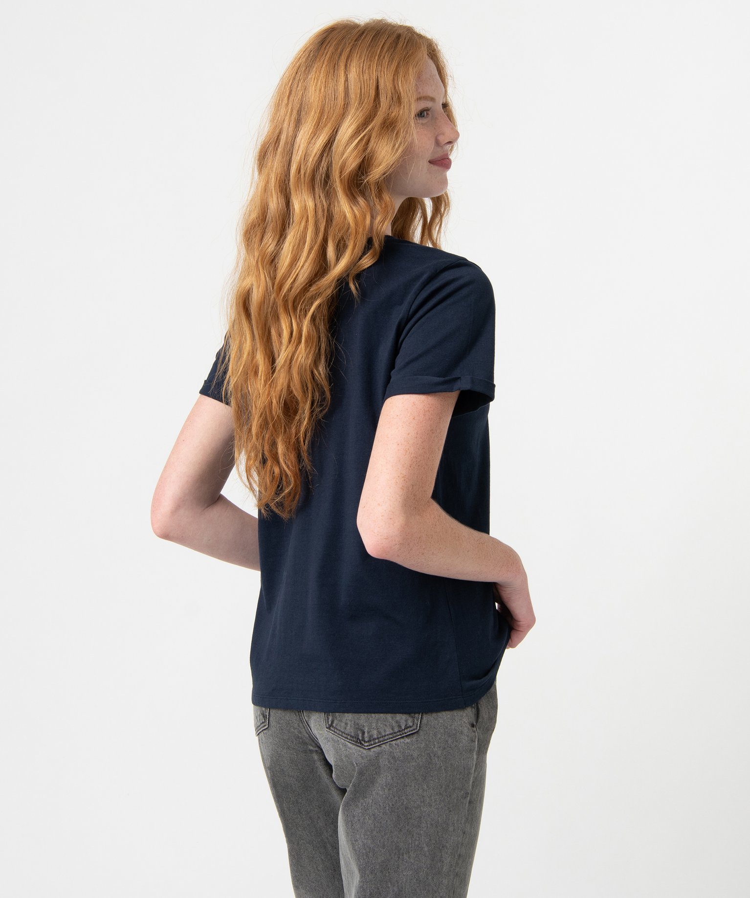 Tee-shirt femme à manches courtes spécial Nol bleu | GEMO