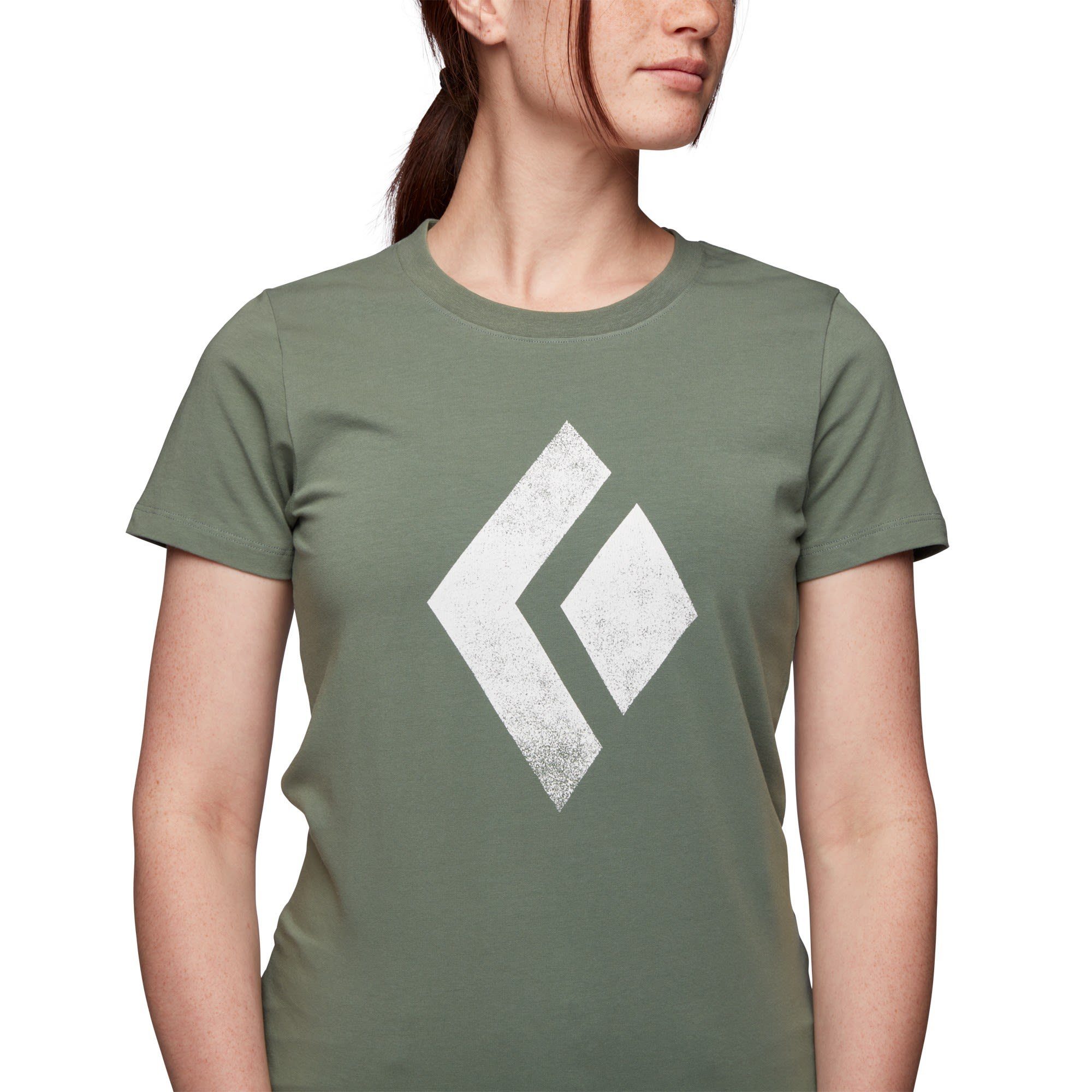 Black Diamond T-Shirt Black Diamond W Chalked Up Tee Damen Kurzarm-Shirt