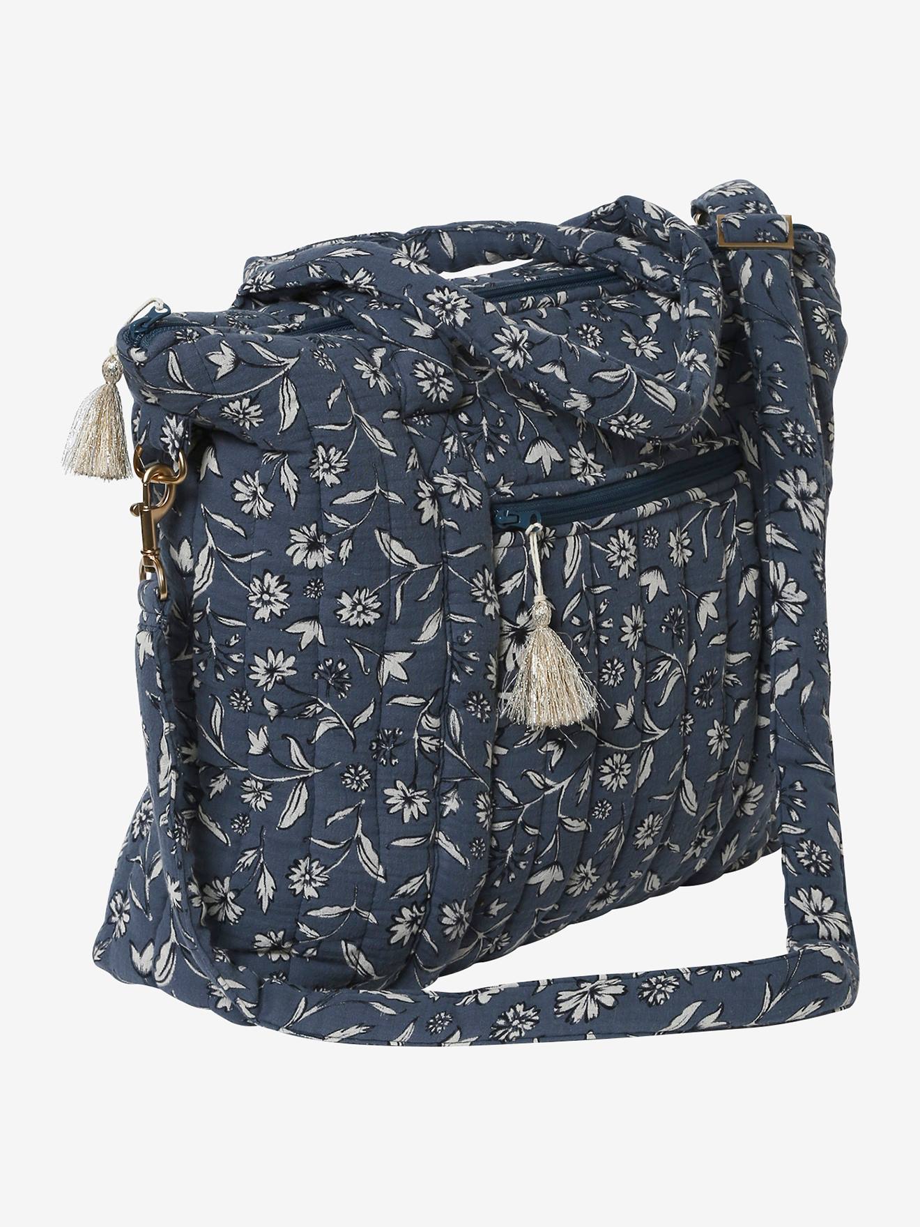 Vertbaudet Wickeltasche PLUME, personalisierbar - rosa/folklore blumen