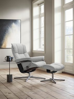 Stressless® Relaxsessel Mayfair, mit Cross Base, Größe S, M & L, Holzakzent Schwarz