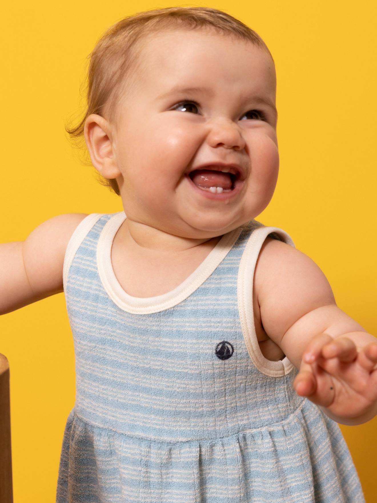 Robe sans manches PETIT BATEAU vert