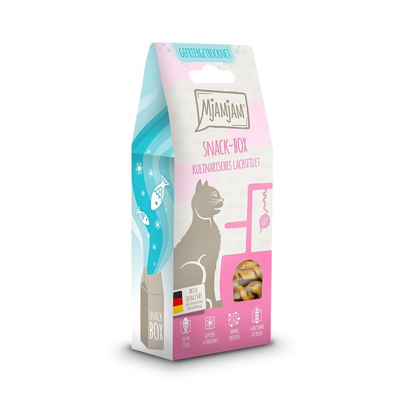 MjAMjAM Snacks MjAMjAM Snack-Box Lachsfilet, 50 g