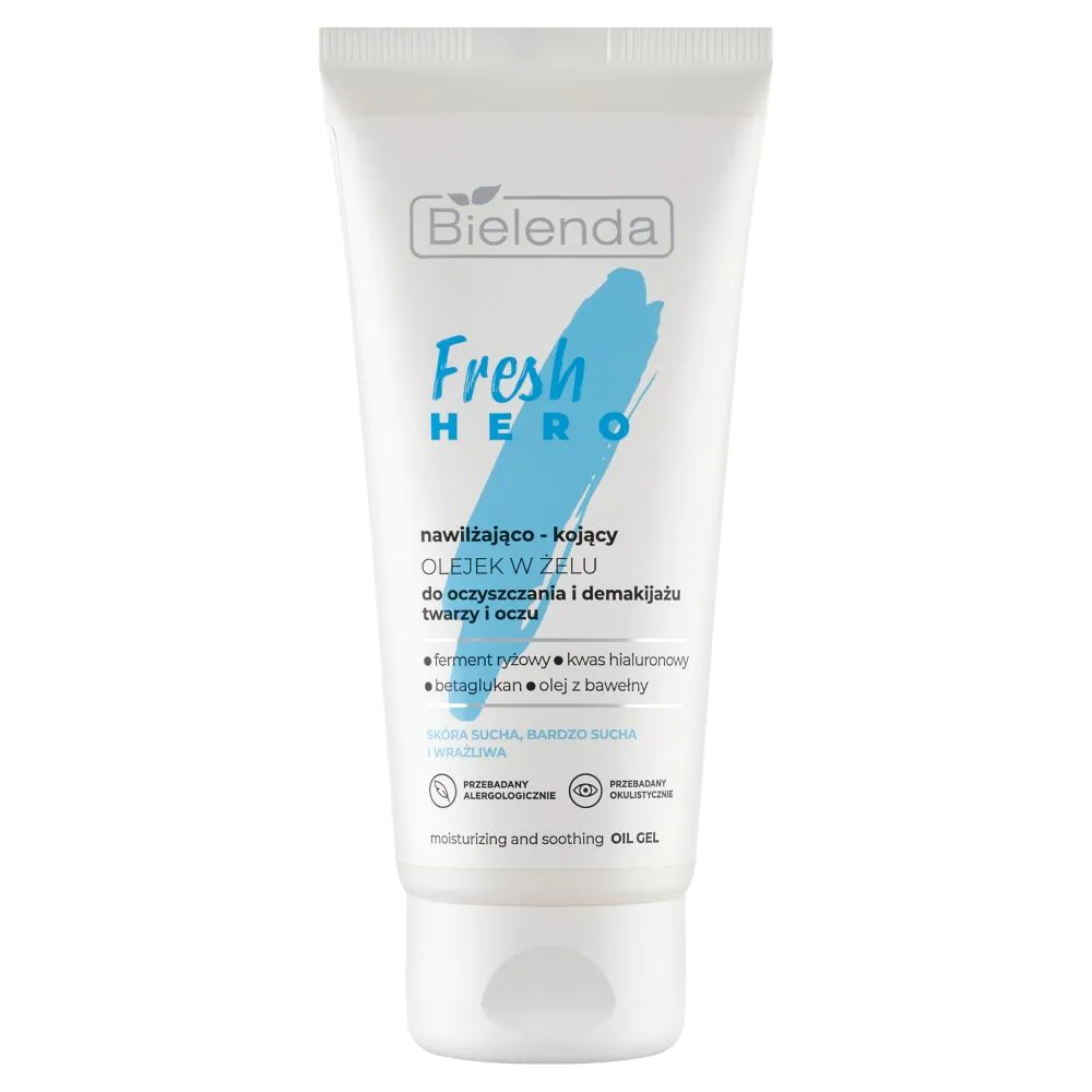 Bielenda Fresh Hero hidratantni i umirujući uljni gel za čišćenje i uklanjanje šminke