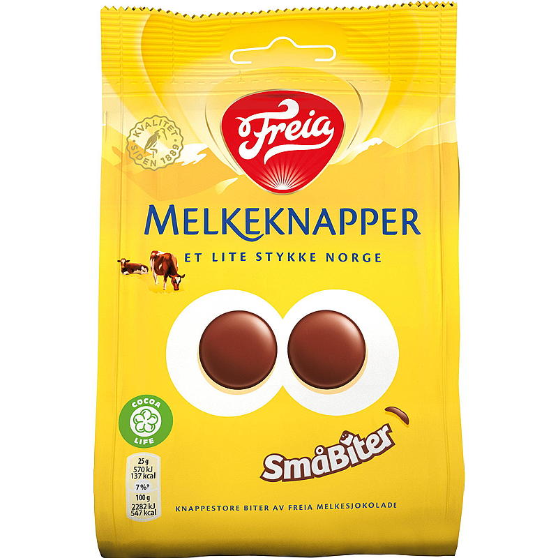 Freia Melkeknapper 145 g småbiter Freia