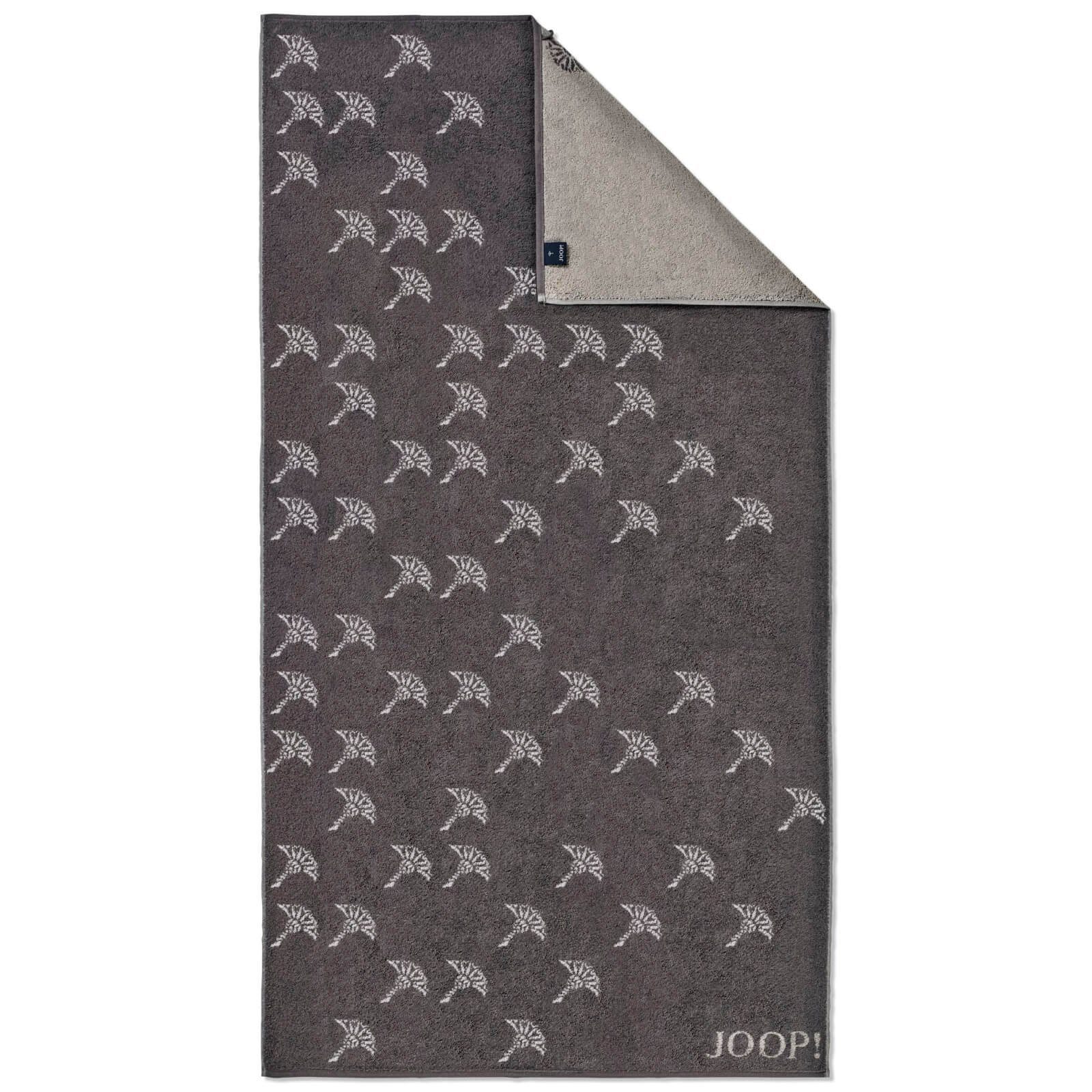Joop! Handtuch Handtuch Move Faded Anthrazit 1691 77, Walkfrottier (1-St), Wendeoptik, Logo, Flauschig