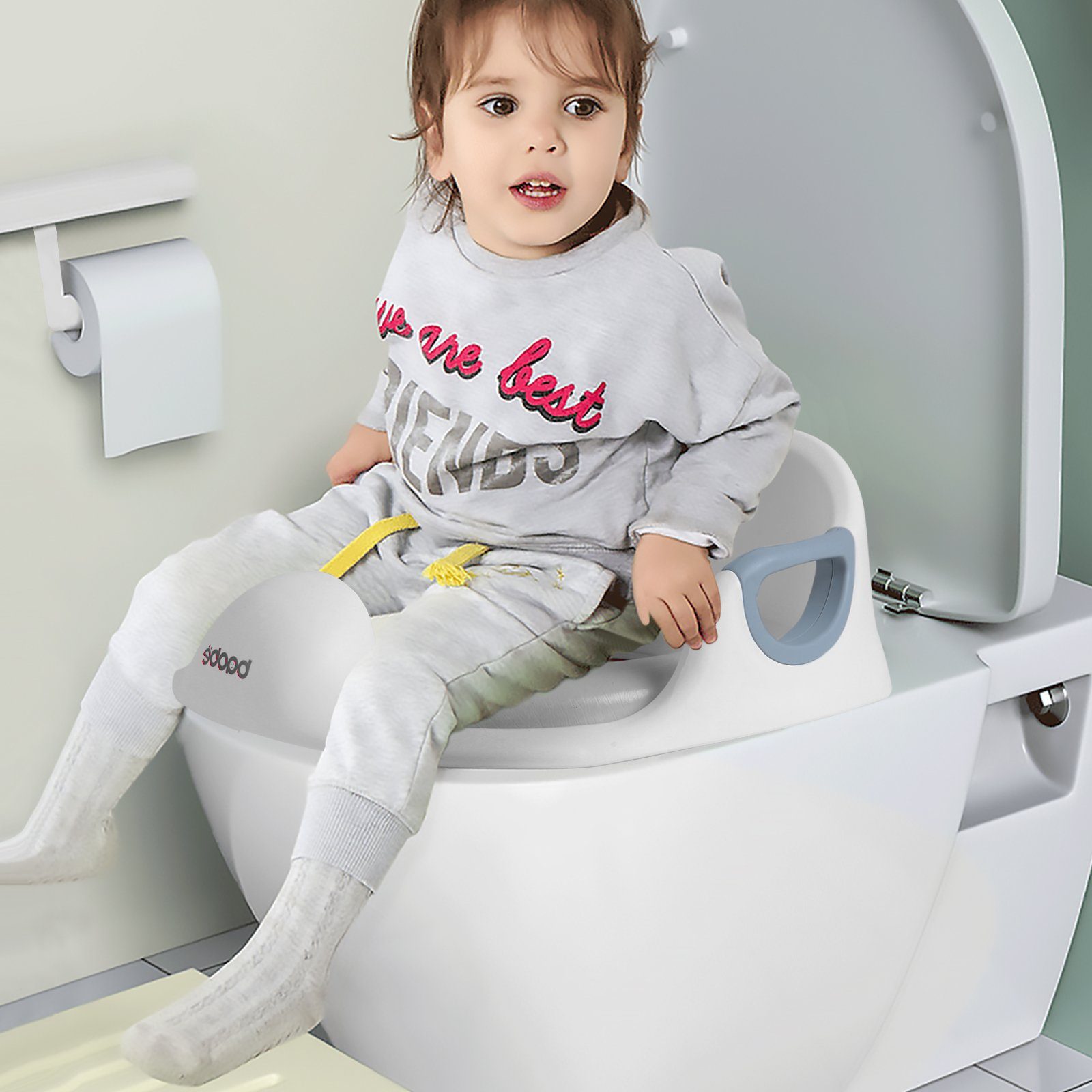 BeebeeRun Baby-Toilettensitz Kinder Toilettentrainer WC-Sitz, Kloaufsatz passt auf Runde und Ovale Toiletten