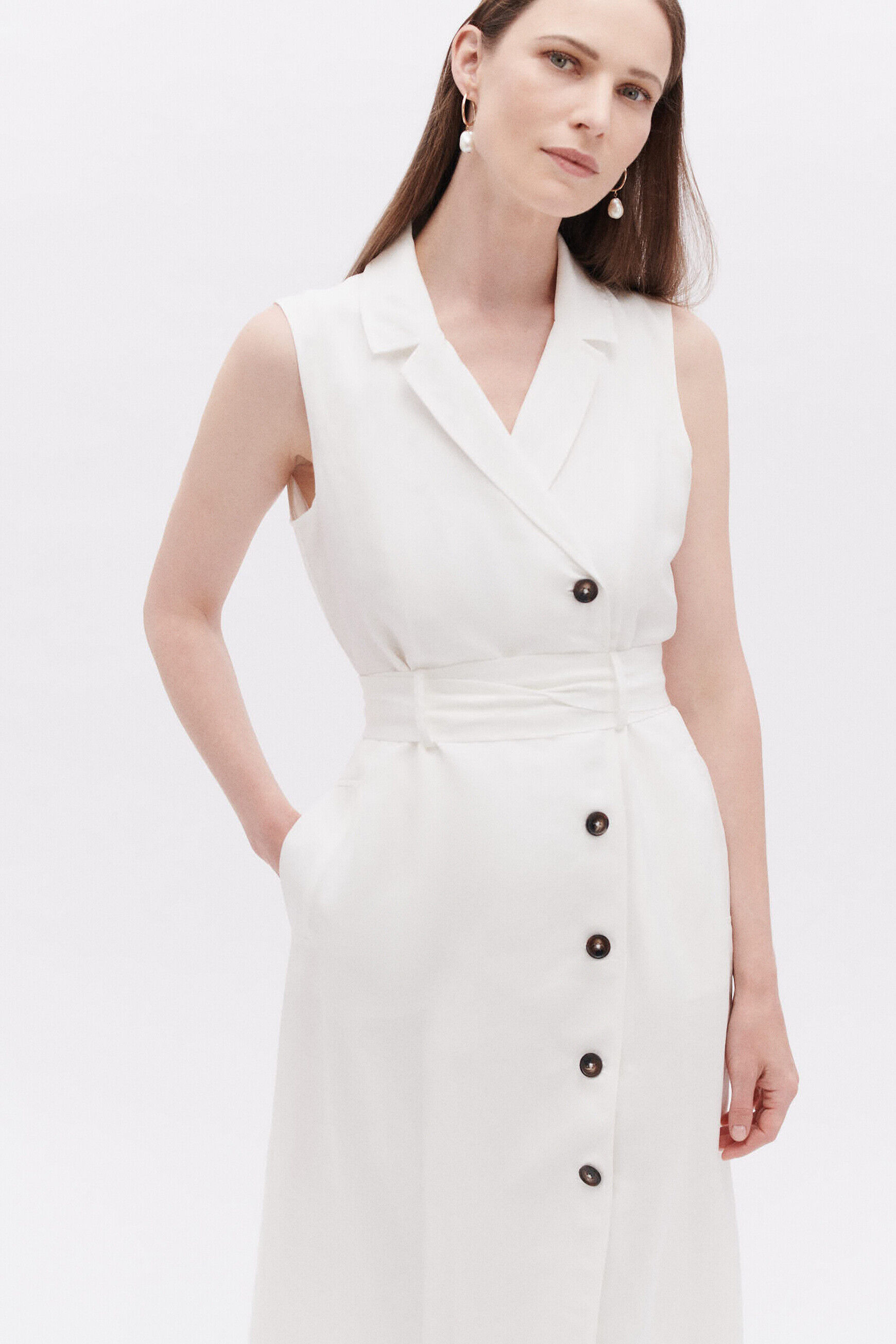 Robe rvirginia ivoire femme