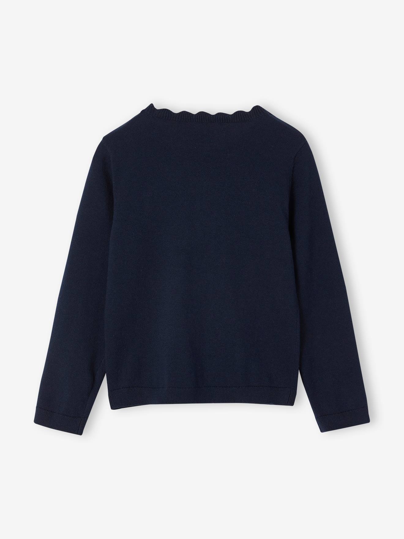 Vertbaudet Personalisierbarer Mädchen Pullover BASIC Oeko-Tex - aprikose