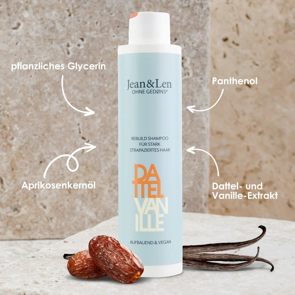 Shampoo Repair Dattel & Vanille, 300 ml