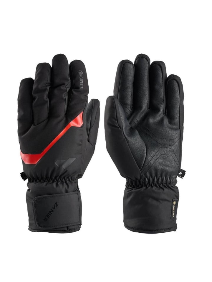 Zanier Rauris GTX Handschuhe Wasserdicht in schwarz-rot günstig kaufen