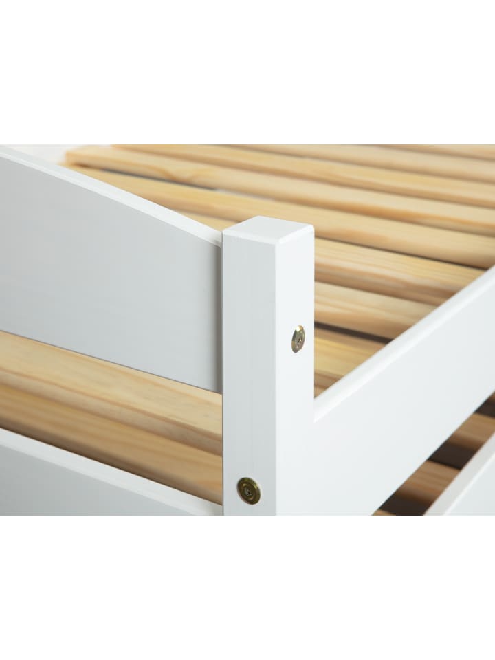 ebuy24 Bett Vicki Weiß 209 x 97 cm günstig kaufen onesize