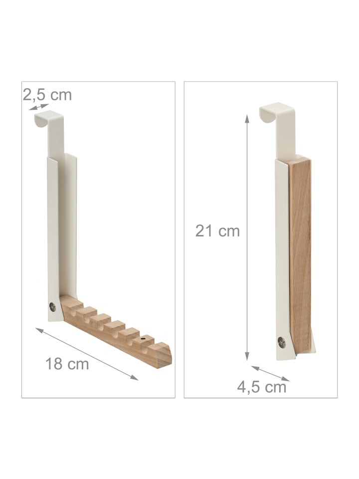 relaxdays Klapphaken in Creme günstig kaufen onesize