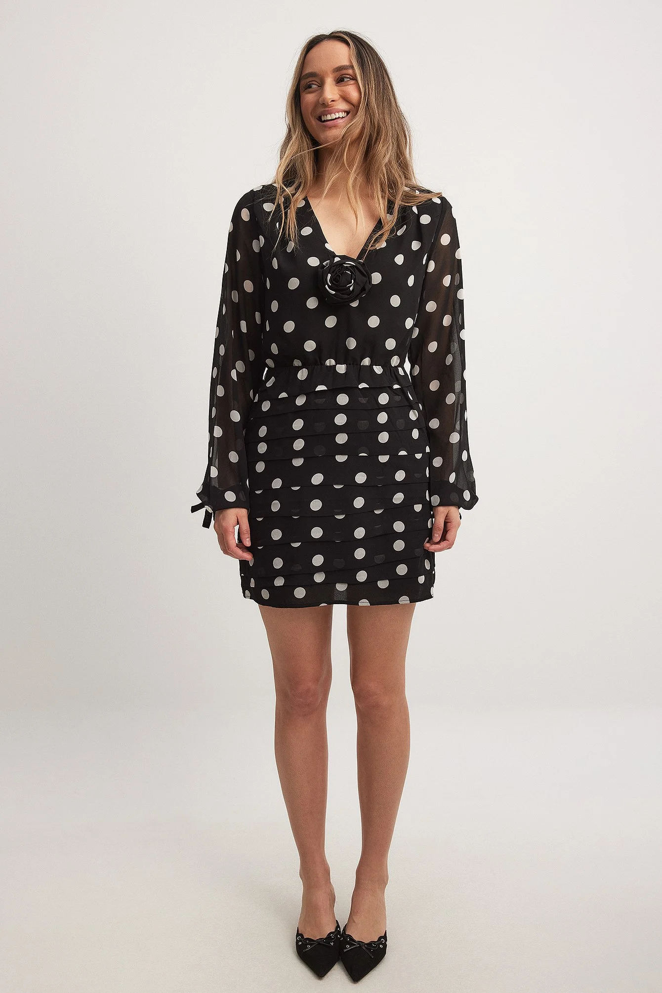 Gerafftes Minikleid