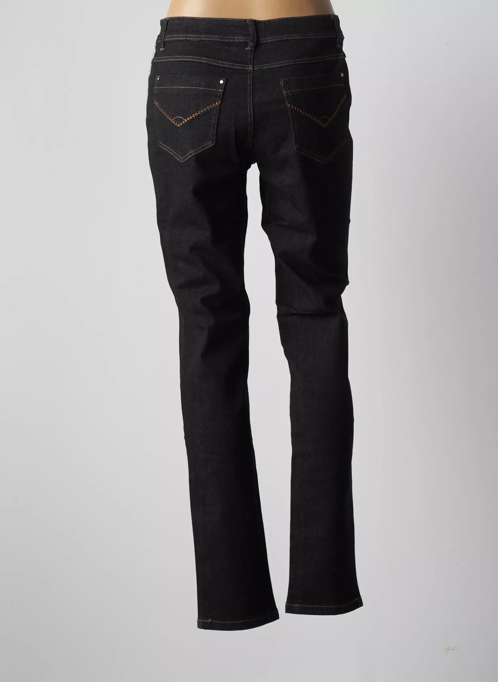 Youline Jeans Coupe Slim Femme couleur noir