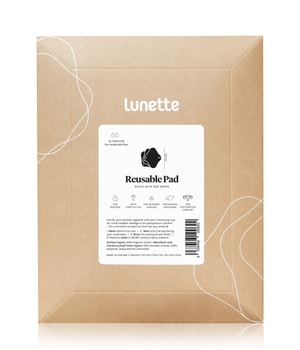 Lunette Reusable Pad medium - schwarz Periodenunterwäsche-3 Stk