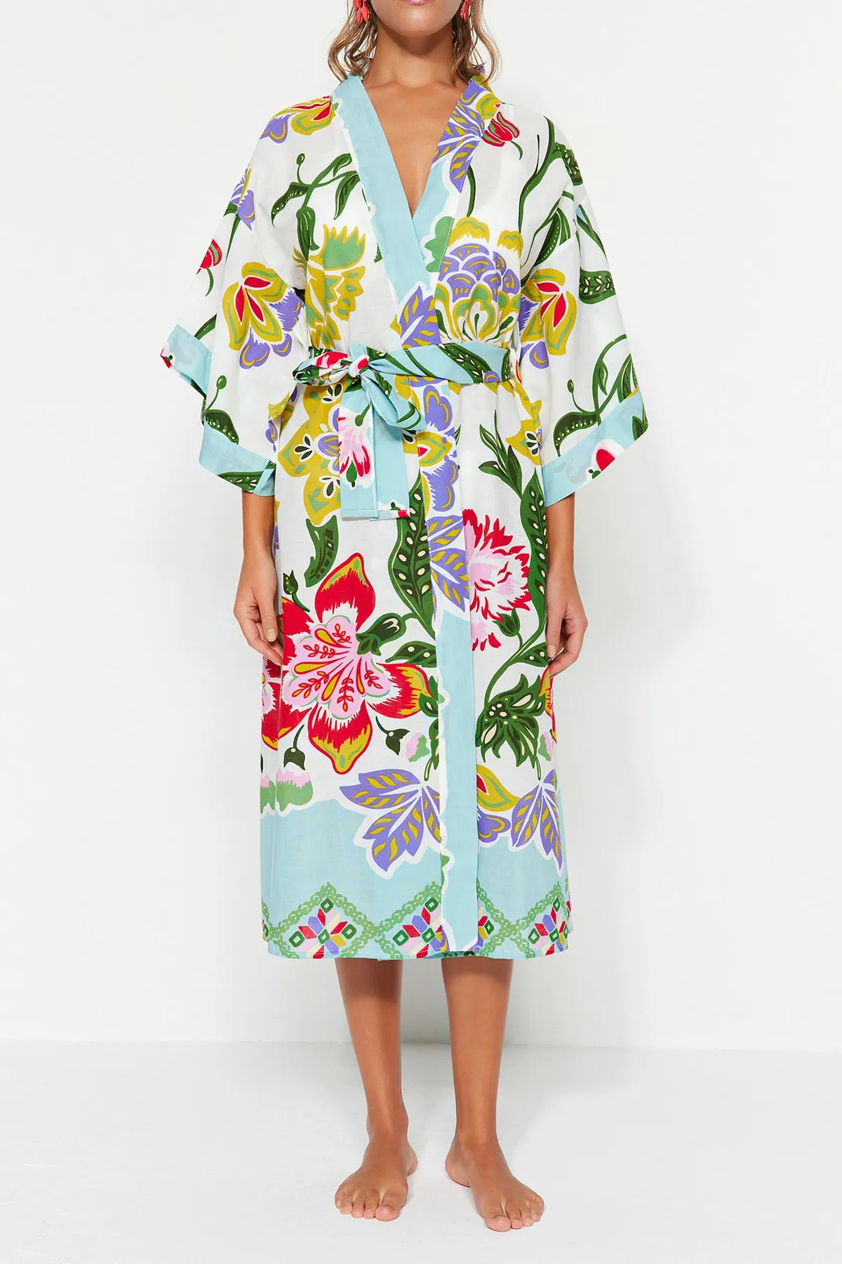 Trendyol Collection  Kimono & Kaftan - Gelb - Regular Fit