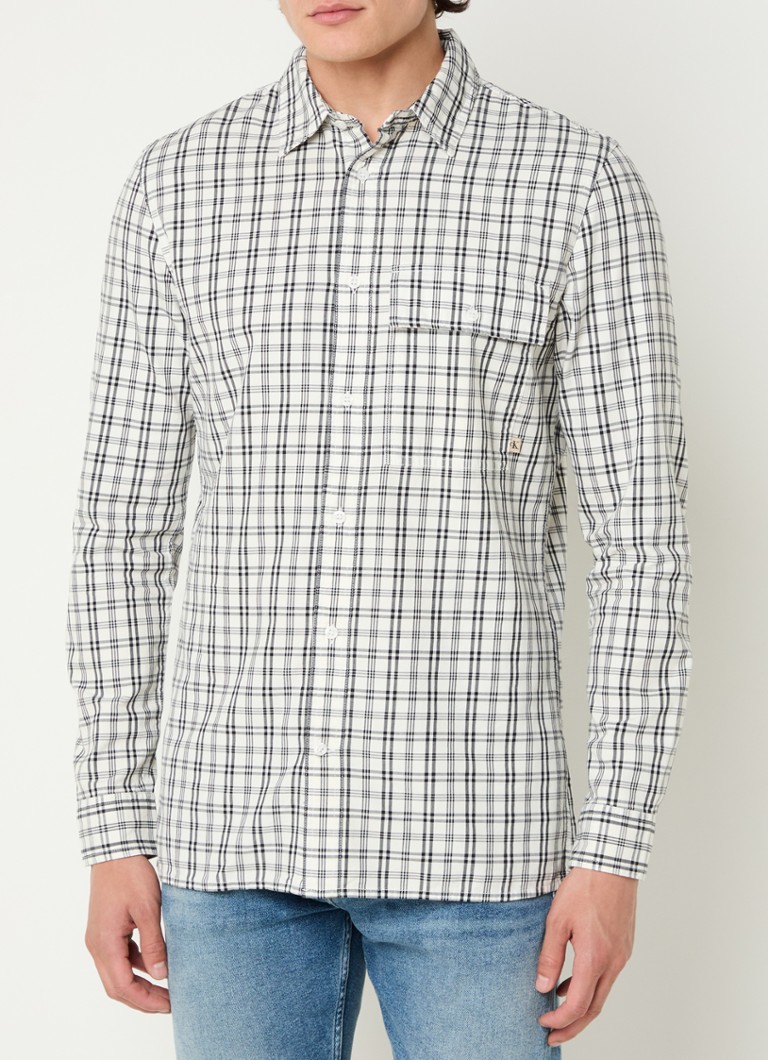 Calvin Klein srajca regular fit s karo vzorcem in žepom na prsih