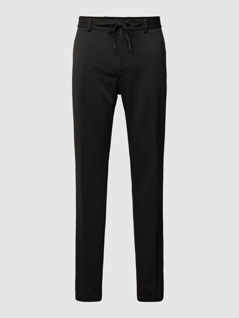 Hose mit elastischem Bund mit Tunnelzug Modell 'JOGGSUIT' in schwarz