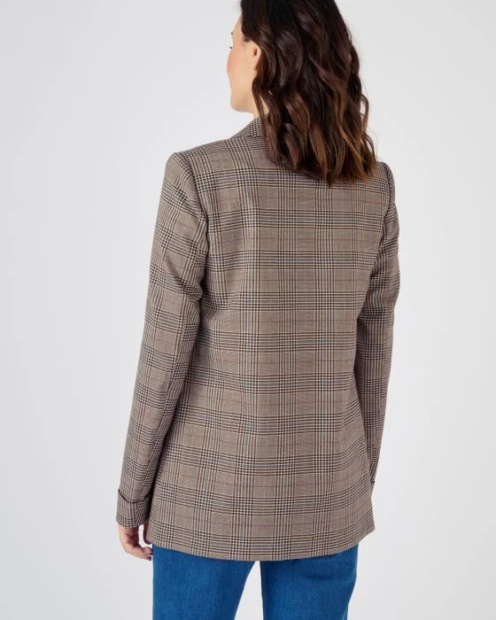 Veste de tailleur à carreaux
