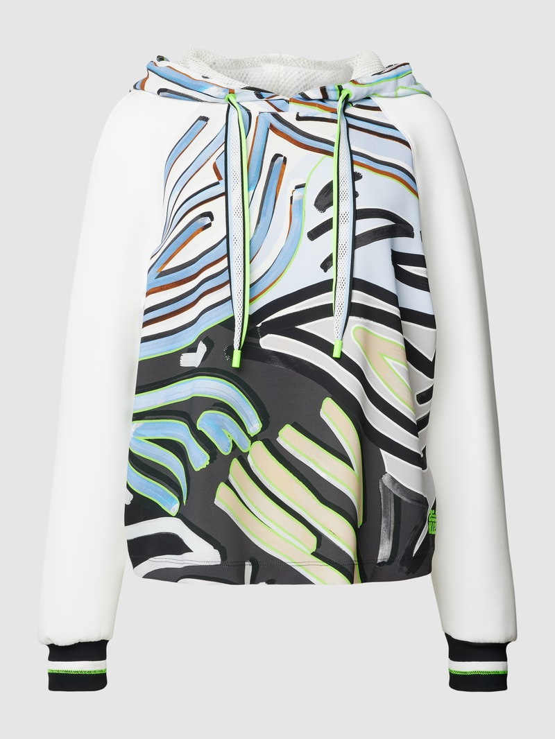 Hoodie mit Kapuze in hellblau