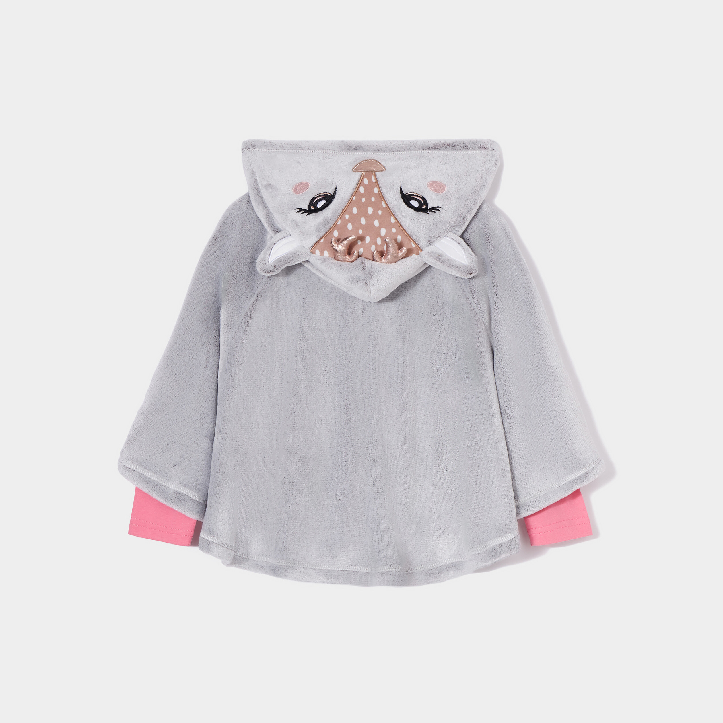 Ensemble pyjama 3 pièces avec peluche rose fille | La Halle