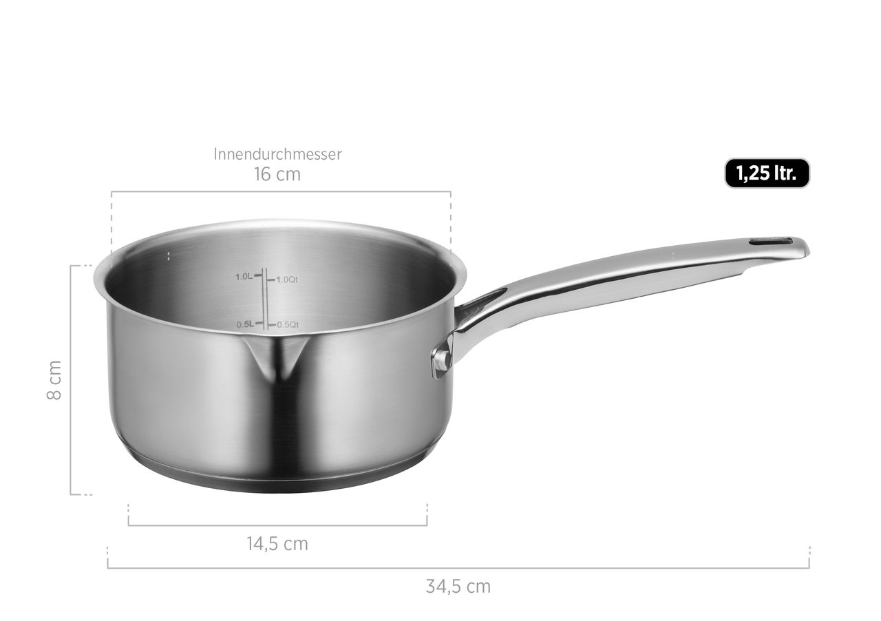 Mäser Serie Sanvito, Stielkasserolle 16 cm