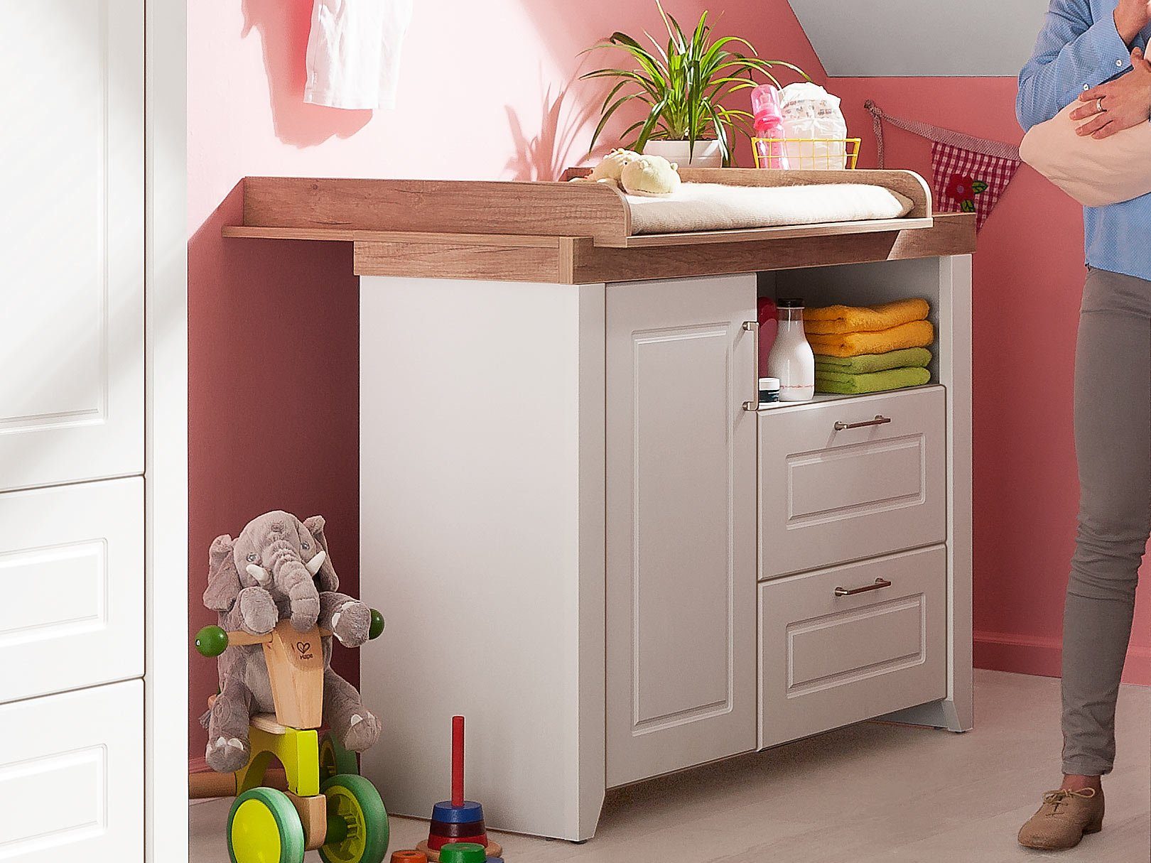 roba® Wickelkommode Wickelkommode, Wickelkommode ROBA SOPHIE (BHT 120x98x75 cm) BHT 120x98x75 cm weiß