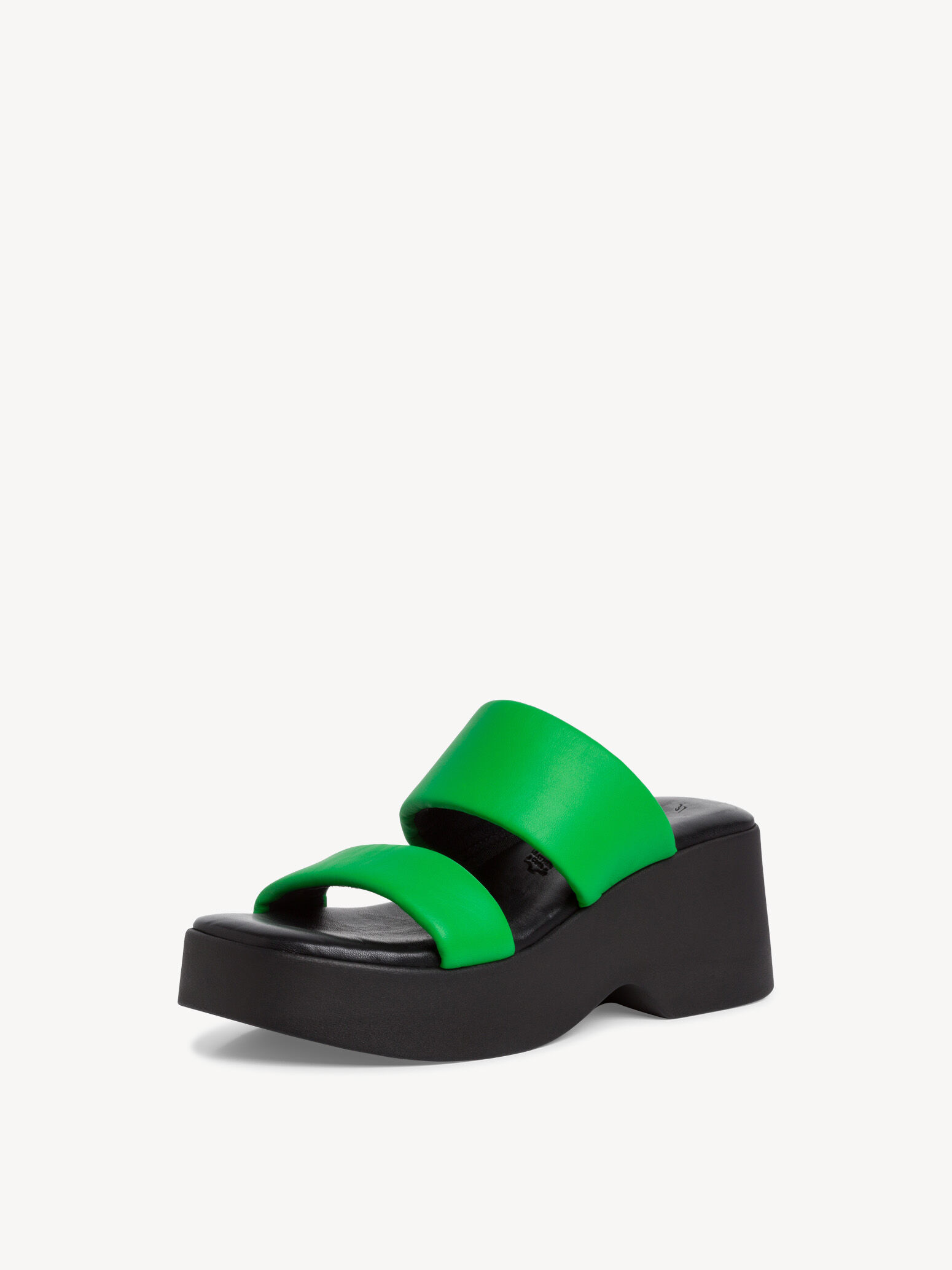 Mule en cuir - vert