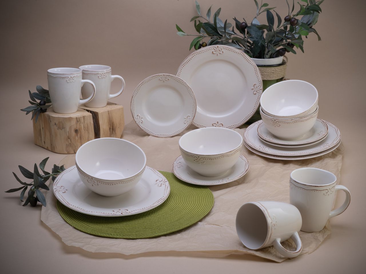 CreaTable Romantic Vintage Kombiservice 16-tlg