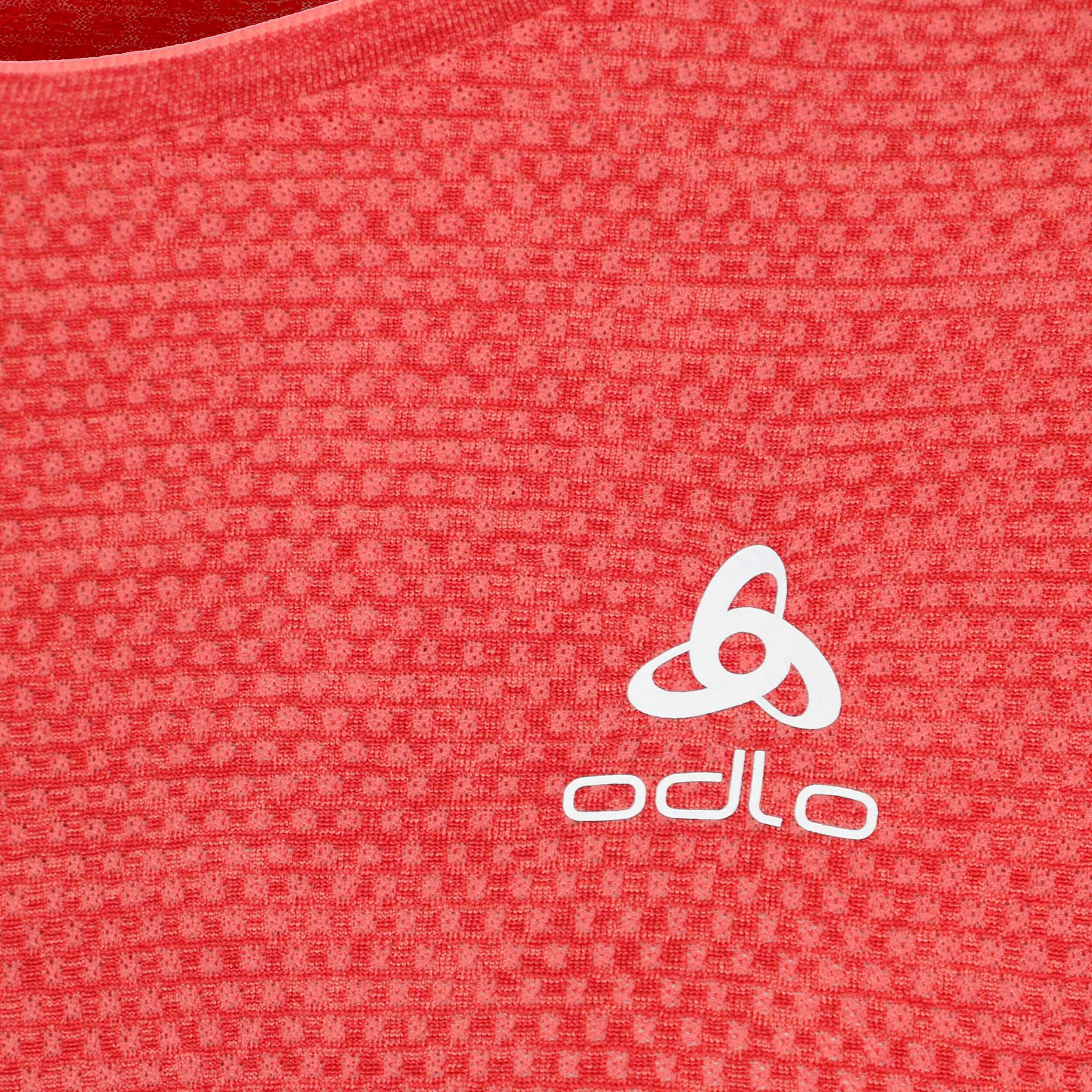 Crew Neck Essential Laufshirt Damen - Rot