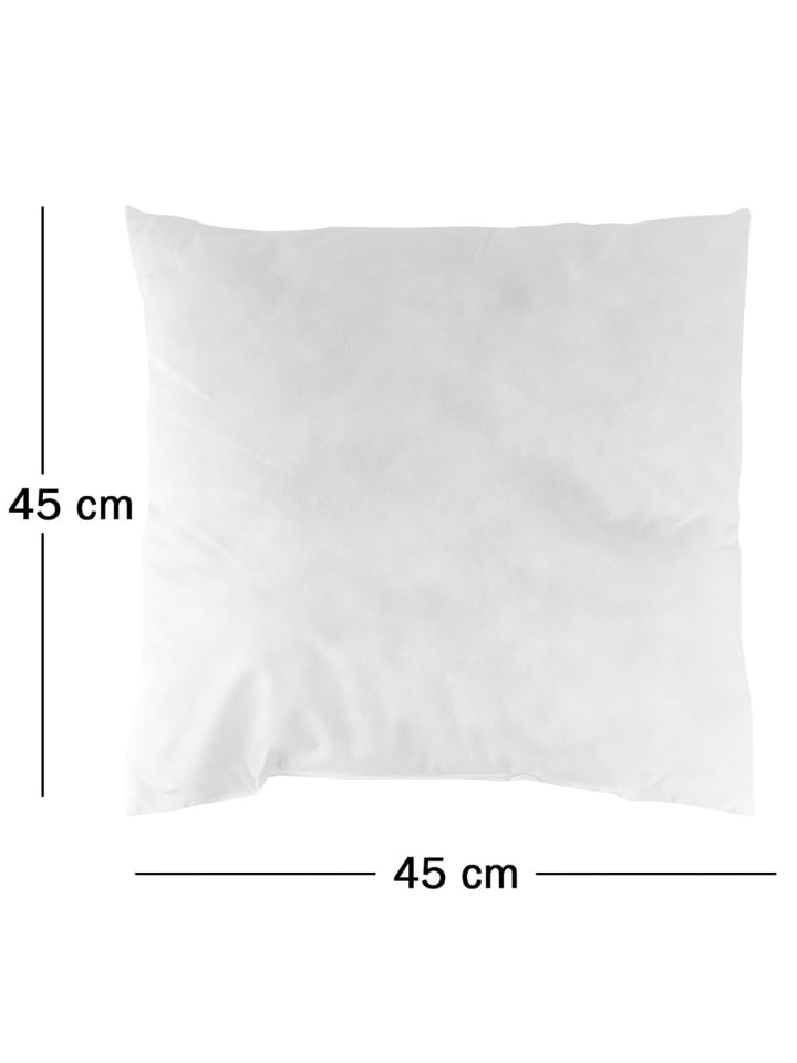 JACK 2er Set Innenkissen Kissenfüllung Wasserfest Inlett in Weiß günstig kaufen 45x45 cm