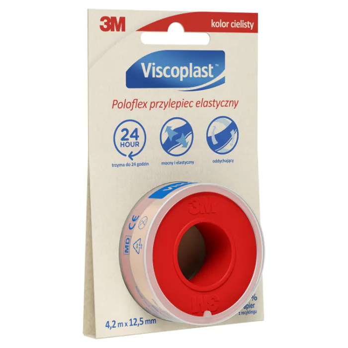 Fita adesiva elástica Viscoplast Poloflex, 0,0125 x 4,2 m