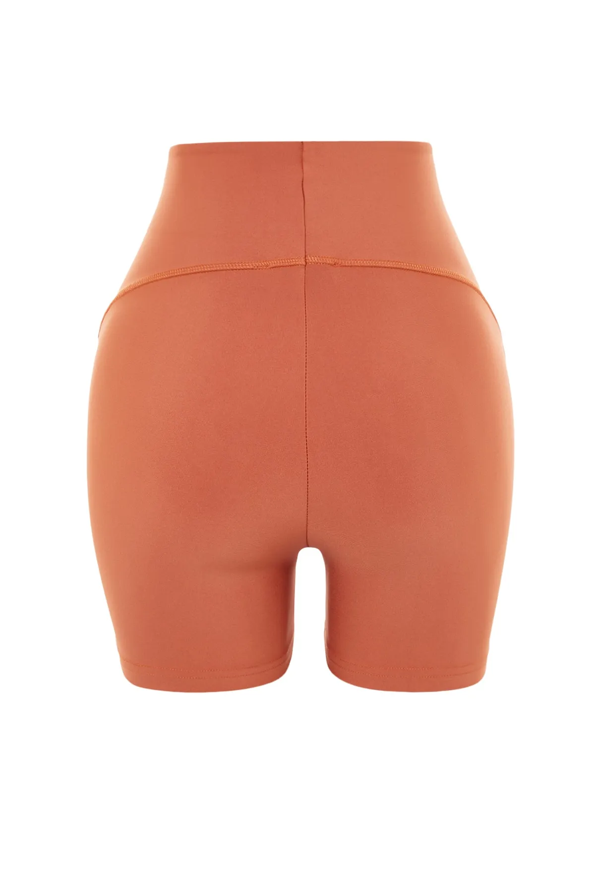 Trendyol Collection  Tan Restorer Strick-Sportshorts/kurze Leggings TWOSS21SR0545