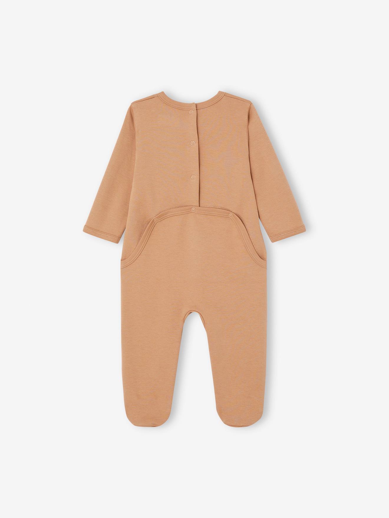 Vertbaudet 2er-Pack Baby Jersey-Strampler Oeko-Tex - pack karamell schäfchen