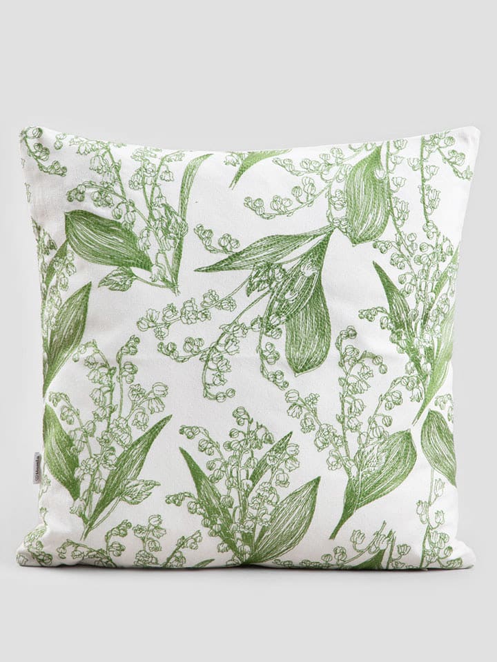 Homla Kissenhülle in Weiß/ Grün - (L)45 x (B)45 cm günstig kaufen onesize