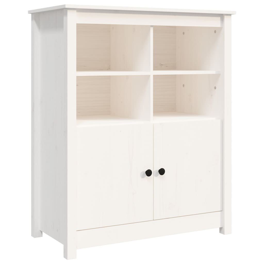 vidaXL Sideboard Sideboard Weiß 83x41,5x100 cm Massivholz Kiefer (1 St)