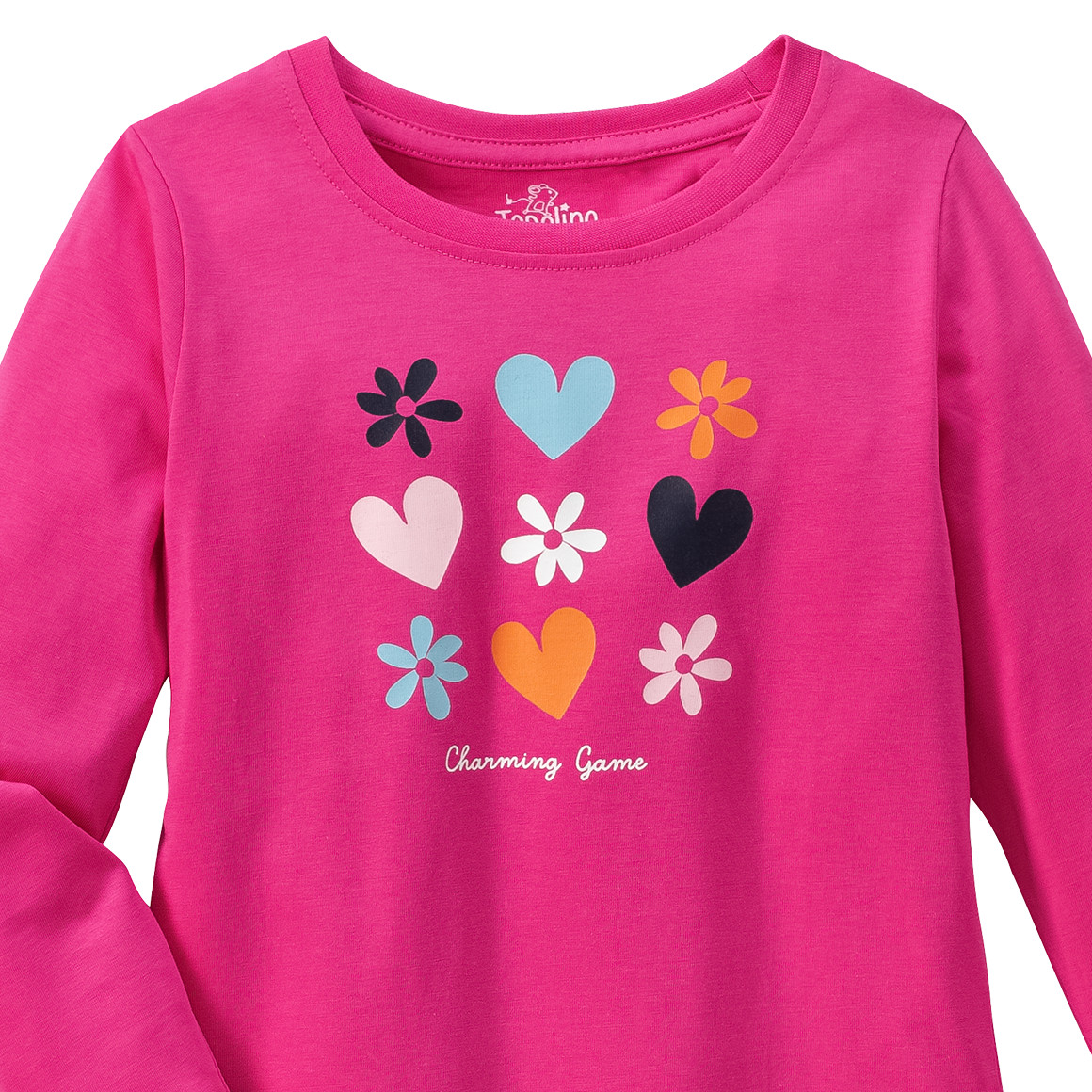 Mädchen Langarmshirt mit buntem Print