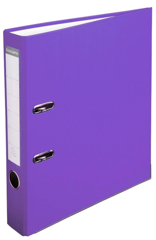 Exacompta Ordner DIN A4 50 mm Dunkelviolett 2 Ringe 915417B Pappkarton, PP (Polypropylen) Hochformat 20 Stück