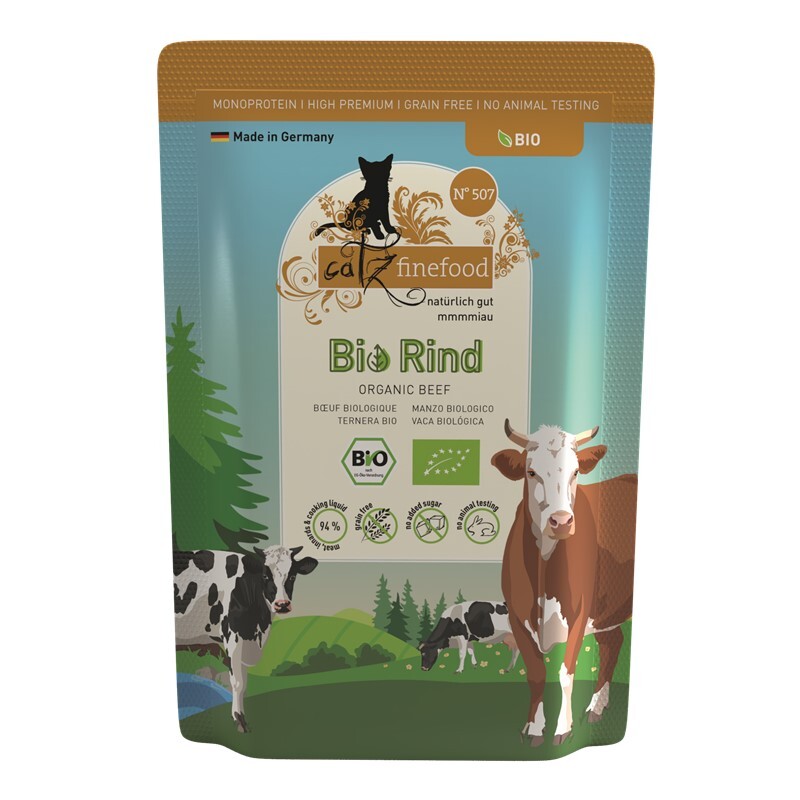 Catz finefood Nassfutter Catz finefood Bio 12x85g No. 507 Rind