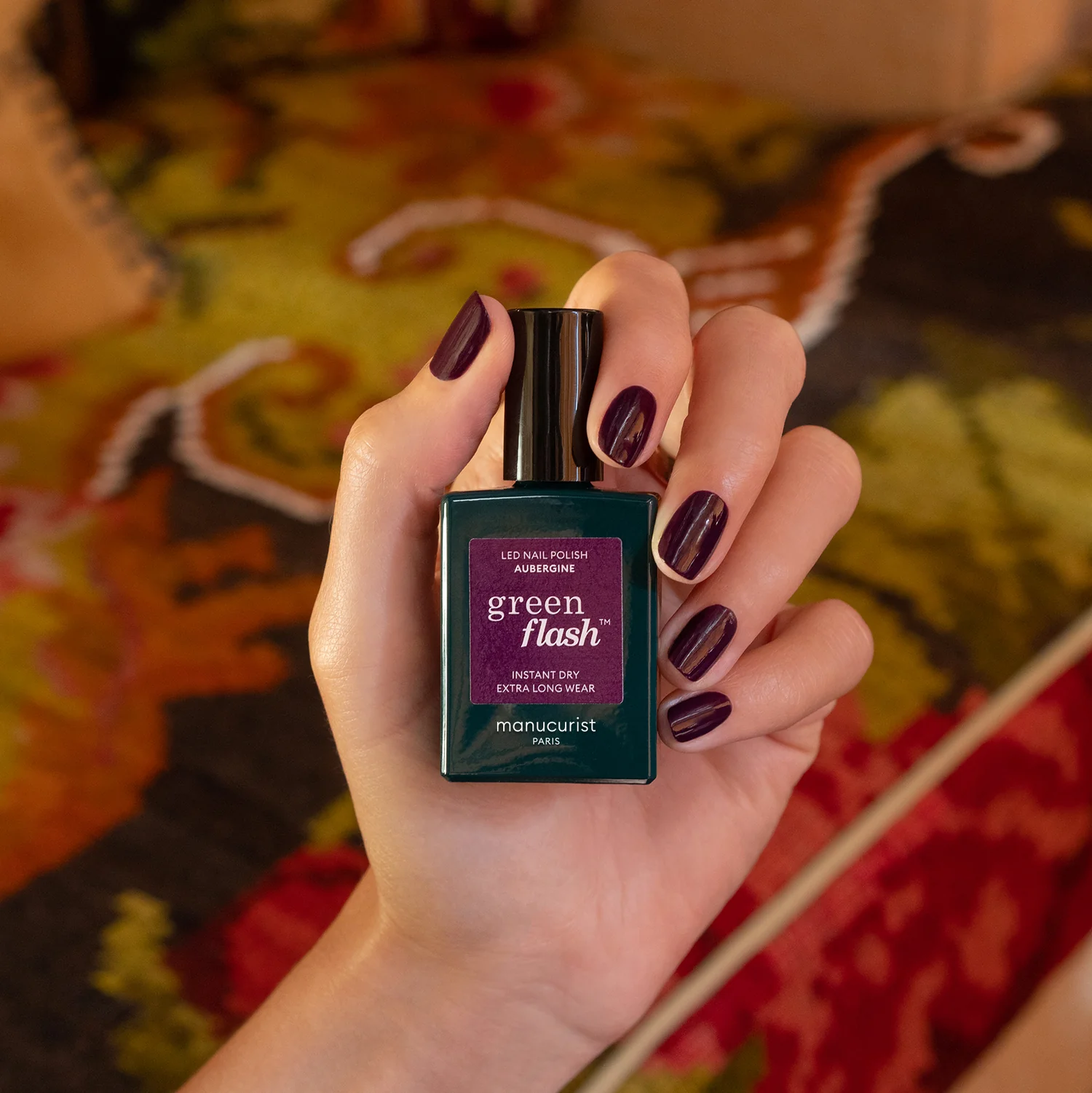 Semi-permanente LED Green Flash™ - 15 ml Aubergine