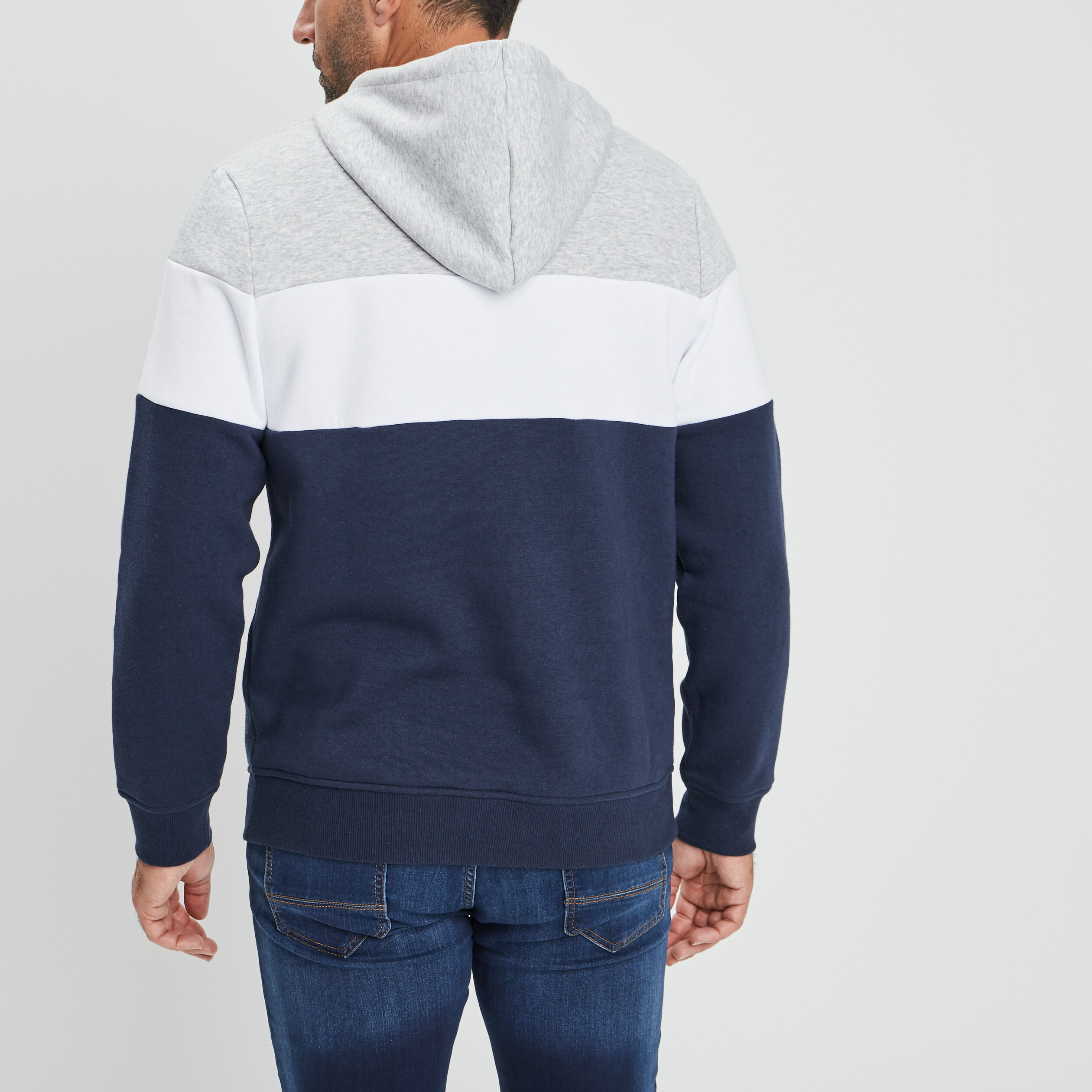 Sweat à capuche hoodie Creeks gris homme | La Halle
