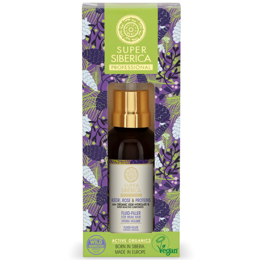 Natura Sibérica Sérum Cèdre et Rose Soin Capillaire Hydratation et Volume