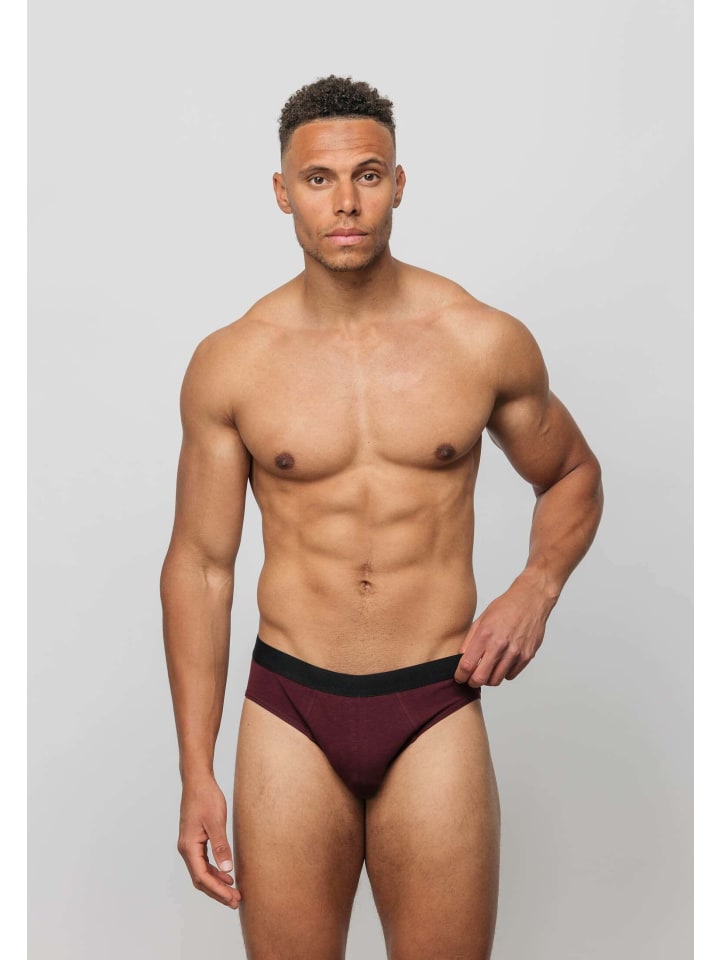 SNOCKS Herrenslips aus Bio-Baumwolle 6 Stück in Mix (Rot/Olive/Blau) günstig kaufen