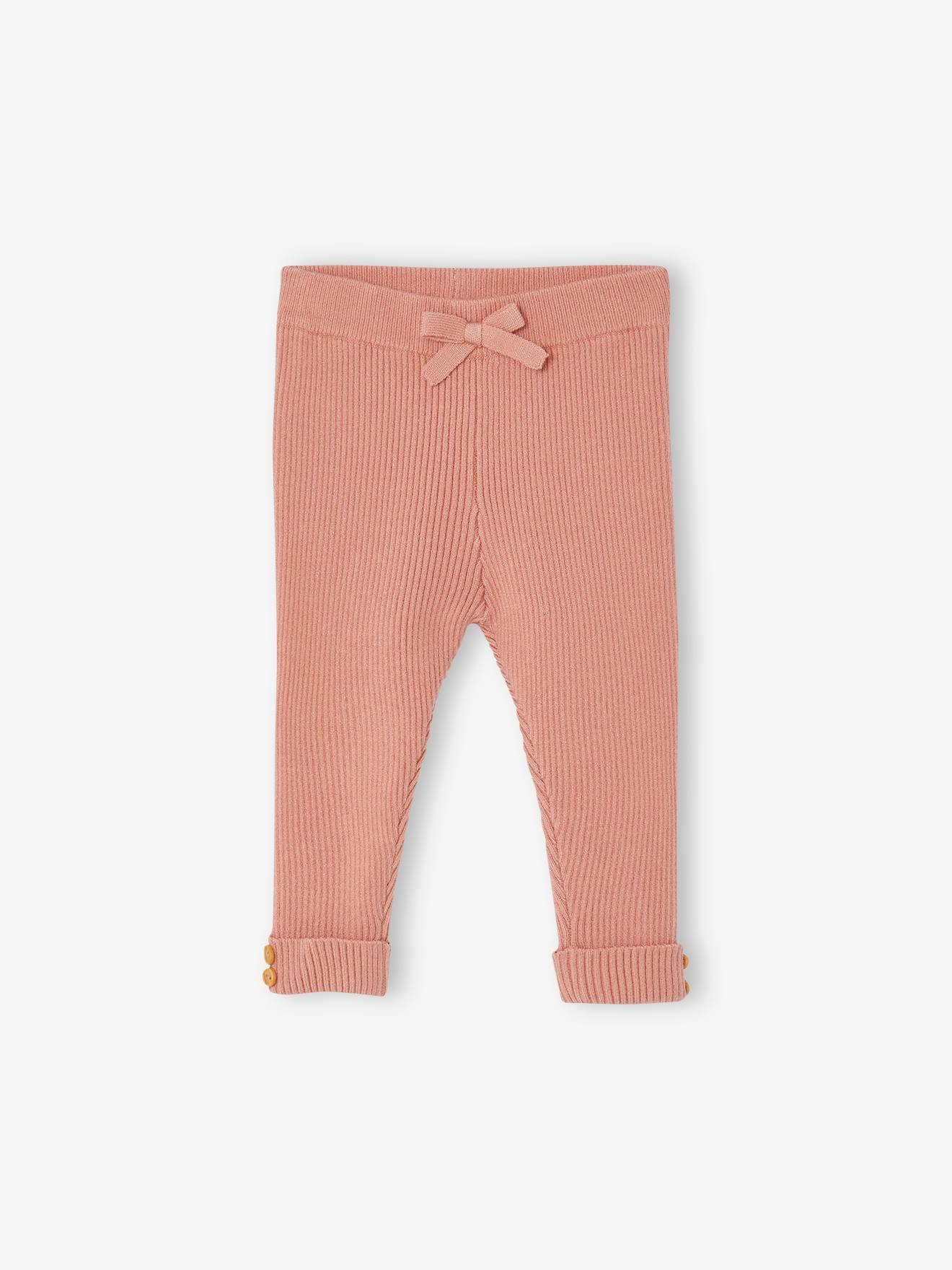 Vertbaudet Baby Strick-Leggings Oeko-Tex - koralle