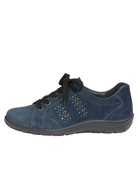 Schnürschuh aus hochwertigem Veloursleder