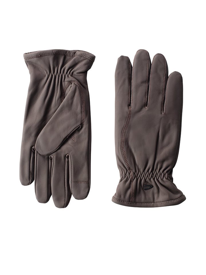 Camel Active Leder-Handschuhe in Braun günstig kaufen